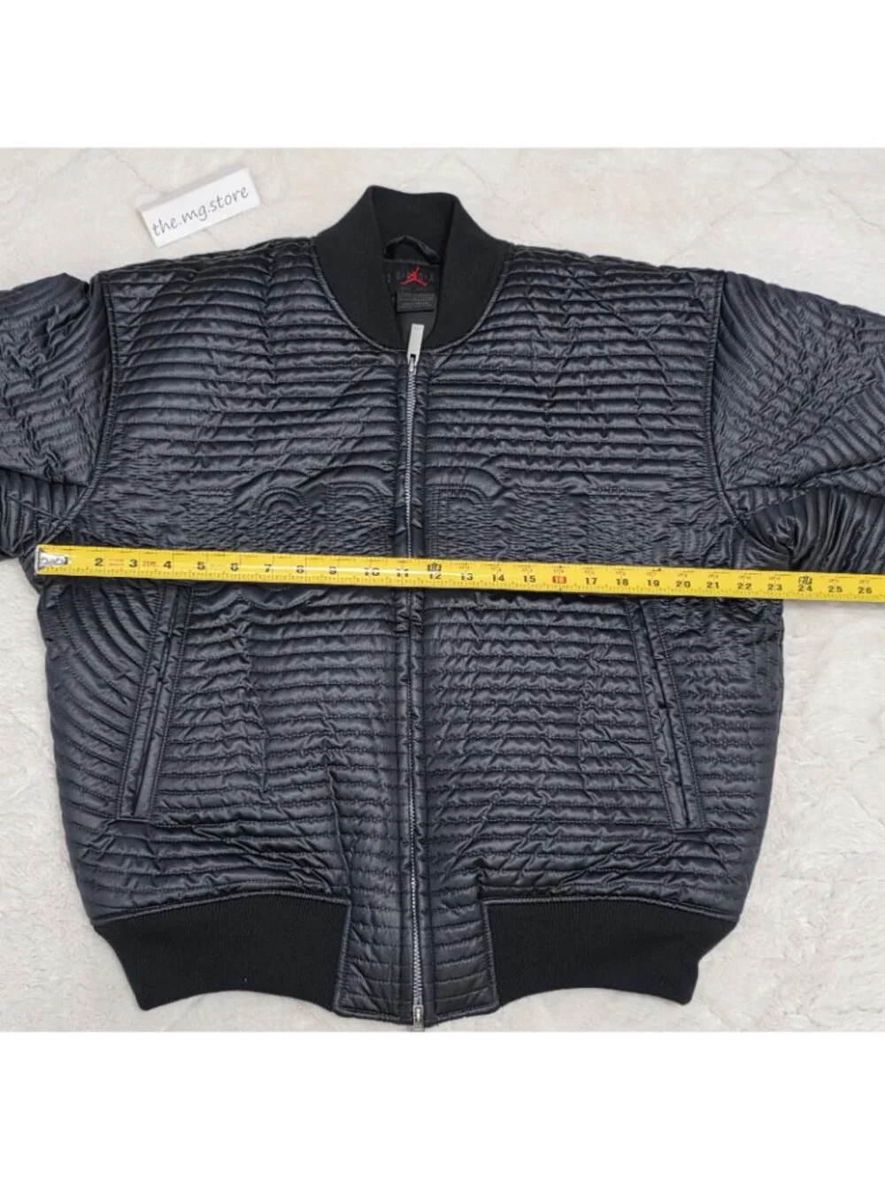 Jordan Bomber Jacket Full Zip Quilted Down Black  Men's Sz S II5314 010 $300